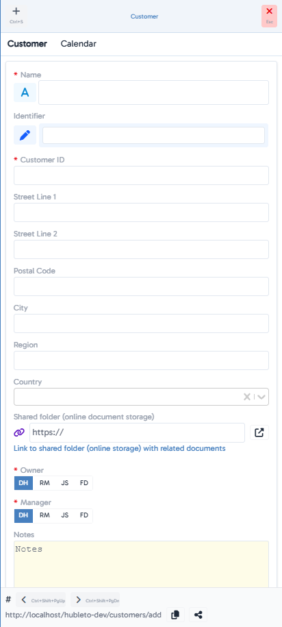 Click <button class="btn btn-add"><span class="icon"><i class="fas fa-plus"></i></span><span class="text">Add cocustomerntact</span></button> - mobile version
