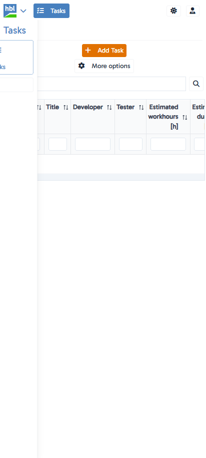 Go to `CRM` → `Tasks` - mobile version
